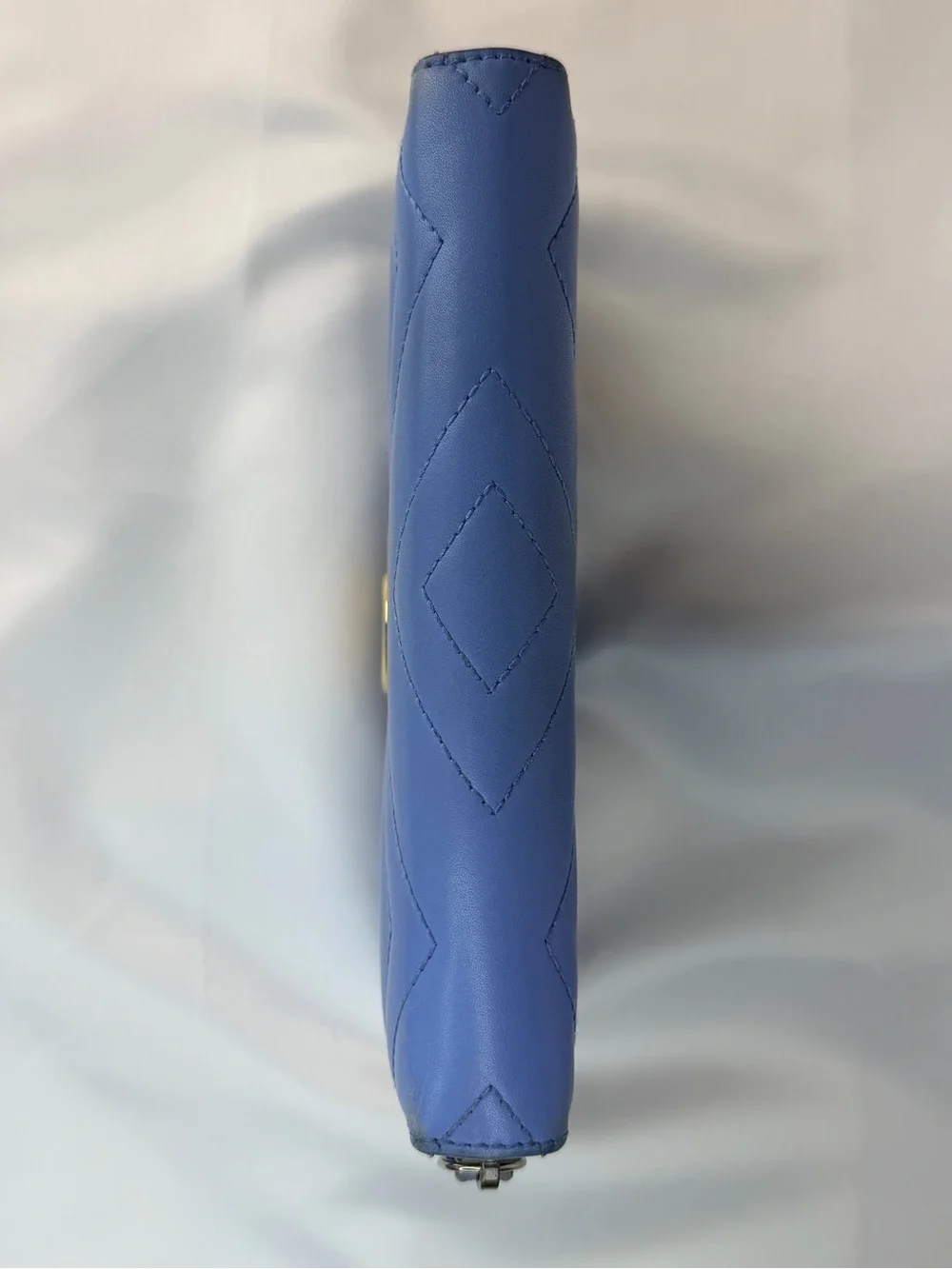 Gucci GG Marmont Zip Around Wallet Blue Leather with Gold Hardware and Dustbag - Picture 6 of 16